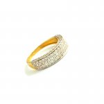 585er Gelb-und Weißgold Ring mit Zirkonia