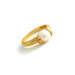 585er Gelbgold Ring mit Perle