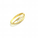 585er Weißgold und Gelbgold Ring