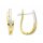 585er Gold Ohrringe in 2 Farben mit Brillanten