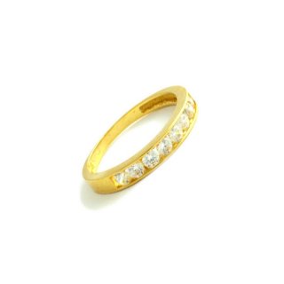 585er Gelbgold Ring mit Zirkonia