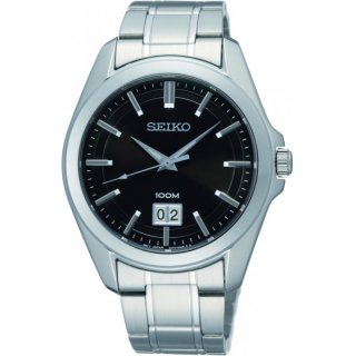 Seiko Quarz Herren Armbanduhr Edelstahl SUR009P1
